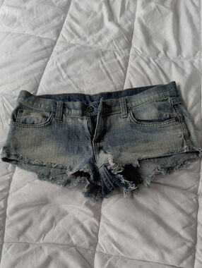 Carmar Light Wash Distressed Denim Cutoff Shorts